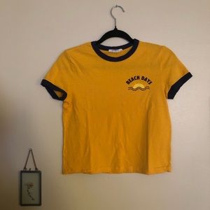 “beach days” Zara Collar Tee